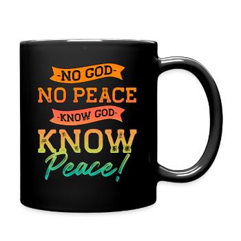 Paix Jésus amour Dieu Dieu Eglise - Mug uni - noir - Droite