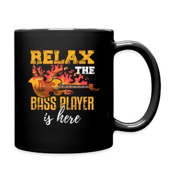 Bass Spieler - Tasse einfarbig - Schwarz - Rechts