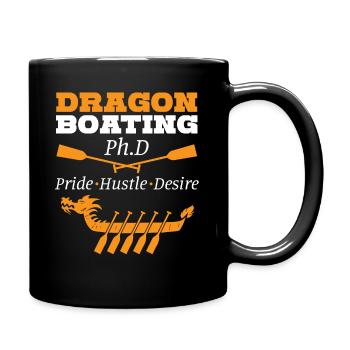 Dragon Boating Pride Hustle Desire - Tasse einfarbig - Schwarz - Rechts