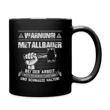 Metalworker Metal construction Locksmith gift - Full Colour Mug - black - Right