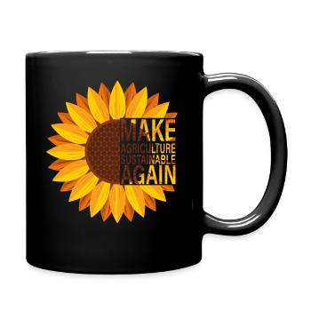 Faire de l’agriculture durable - Mug uni - noir - Droite