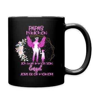 La fille de papa cadeau de mémoire, l’ange de papa - Mug uni - noir - Droite