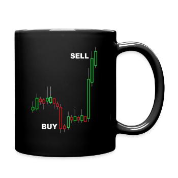 stock exchange - Full Colour Mug - black - Right