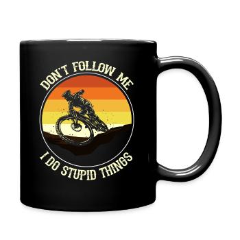 VTT Downhill Vintage Enduro VTT Freeride - Mug uni - noir - Droite