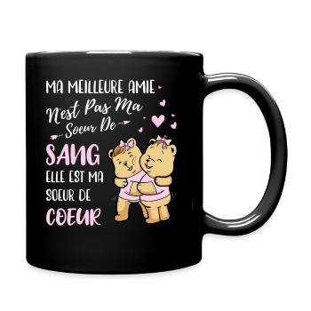Meilleure Amie Cadeau - Elle Est ma Soeur de Coeur - Mug uni - noir - Droite
