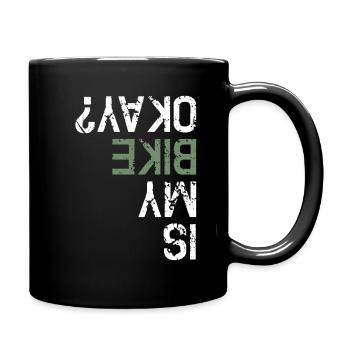 Is My Bike Okay BMX Mountain Bike - Full Colour Mug - black - Right