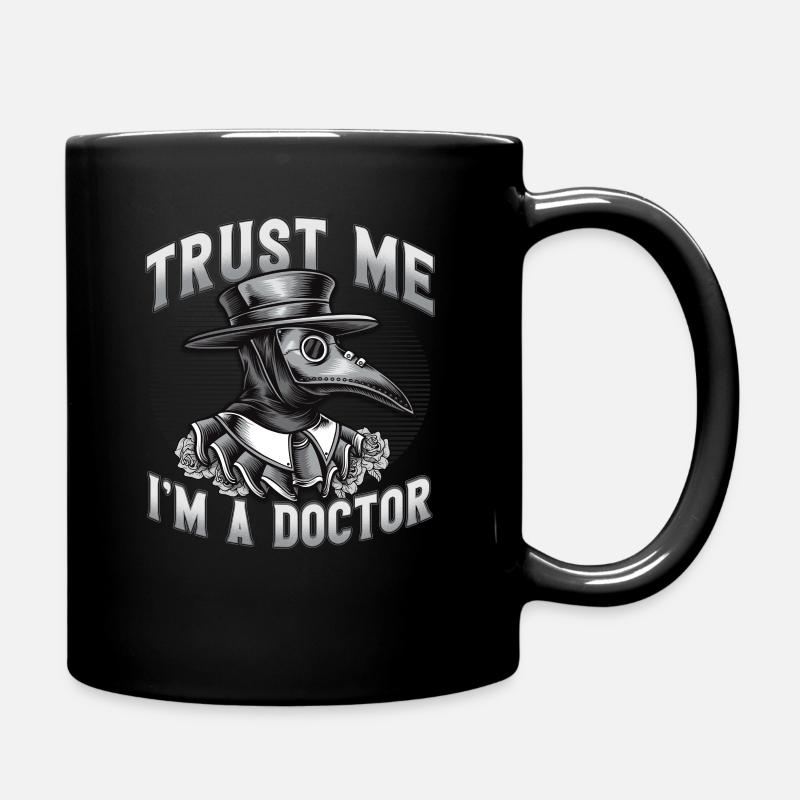 Pestdoktor Doktor Pest Steampunk Gothic Geschenk - Tasse einfarbig - Schwarz