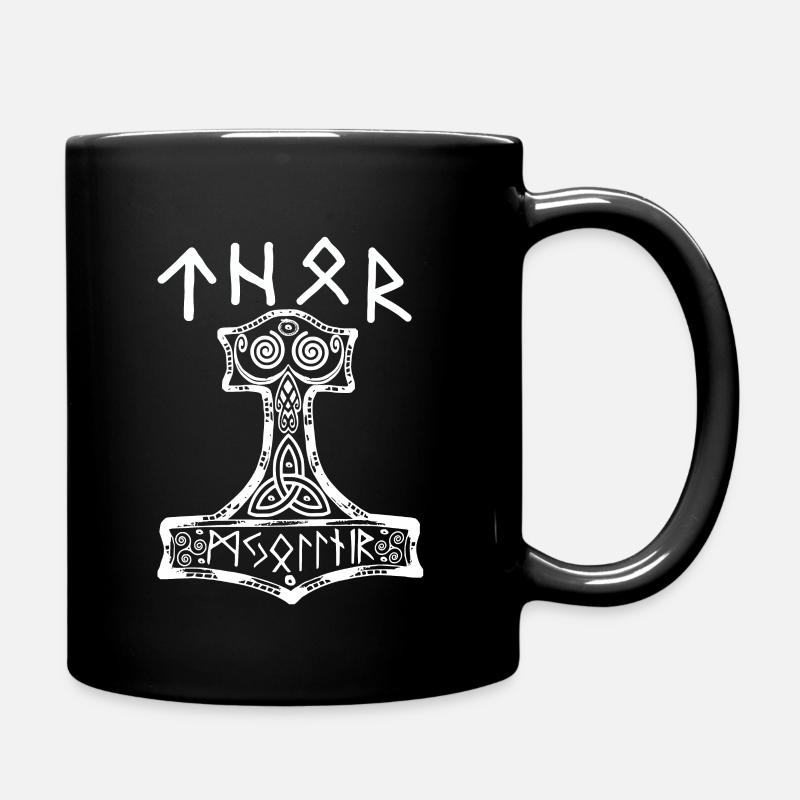 thor hammer - Mug uni - noir