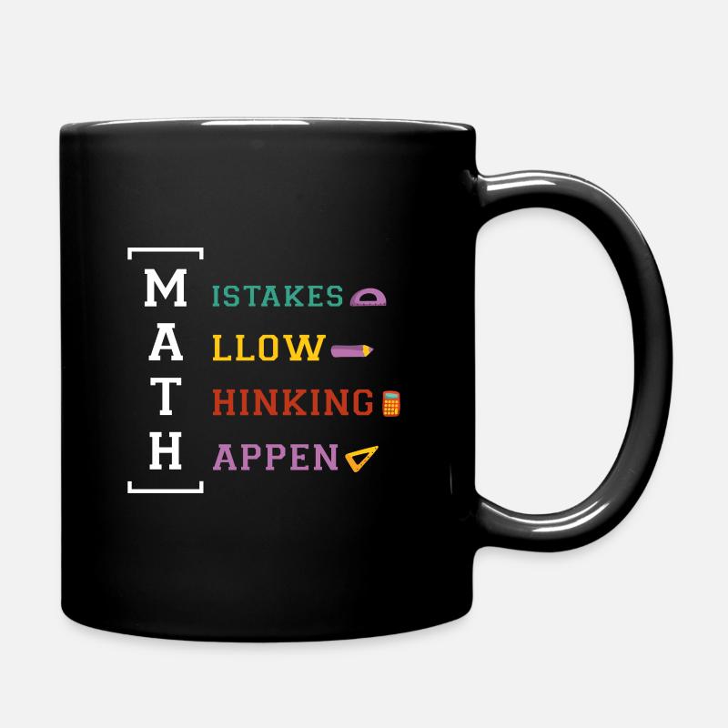 Mathe Design pour un fan de maths - Mug uni - noir