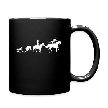 Evolution Voltigieren - Tasse einfarbig - Schwarz - Rechts