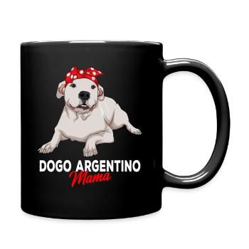 Dogo Argentino Chien Maman Dame - Mug uni - noir - Droite