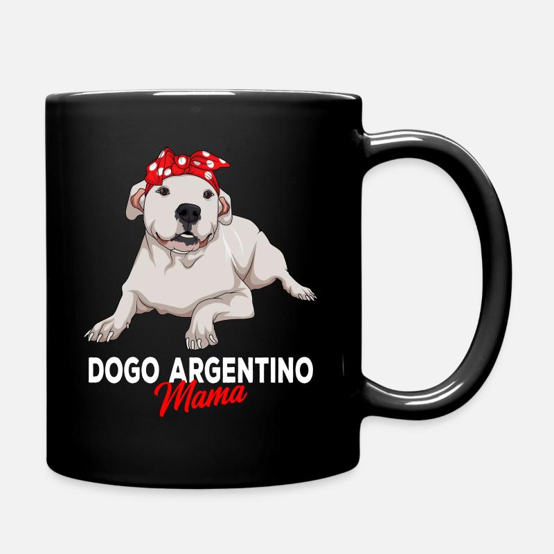 Dogo Argentino Chien Maman Dame - Mug uni - noir