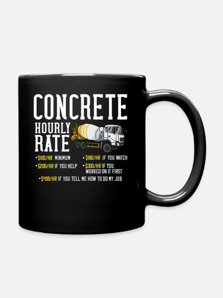 Fahrmischer Betonmischer Beton Baustelle - Tasse einfarbig - Schwarz
