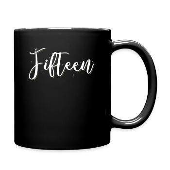 15 Birthday Gift Idea 15 Years Old Gift - Full Colour Mug - black - Right