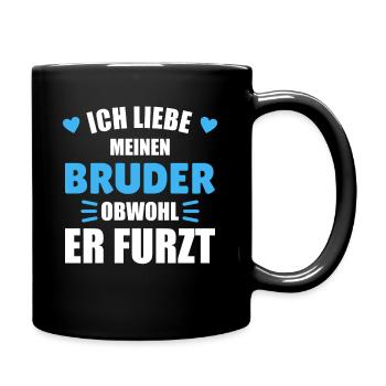 I Love My Brother Best Brother - Full Colour Mug - black - Right