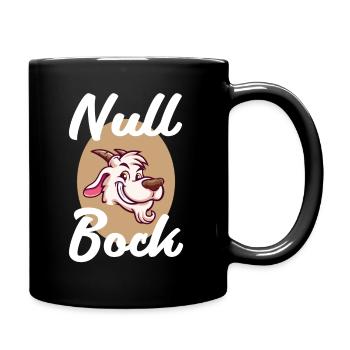 Null Bock Spruch Ziegenbock Null Bock Generation - Tasse einfarbig - Schwarz - Rechts