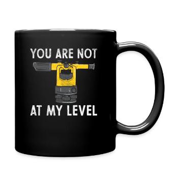 Géomaticien arpenteur de chantier Maurer - Mug uni - noir - Droite