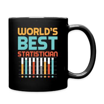 Statistik Statistiker Mathematiker Mathematik - Tasse einfarbig - Schwarz - Rechts