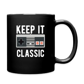 NES Keep It Classic - Tasse einfarbig - Schwarz - Rechts