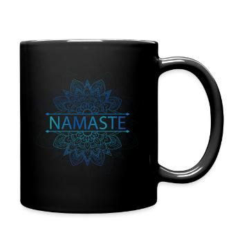 Mandala Meditation Yoga Namaste Tantra - Tasse einfarbig - Schwarz - Rechts