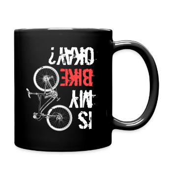 Is My Bike Okay BMX Bicycle - Full Colour Mug - black - Right