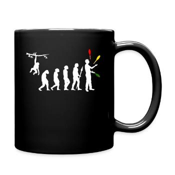 Juggling Evolution Toss Juggler Juggle Costume Gif - Full Colour Mug - black - Right