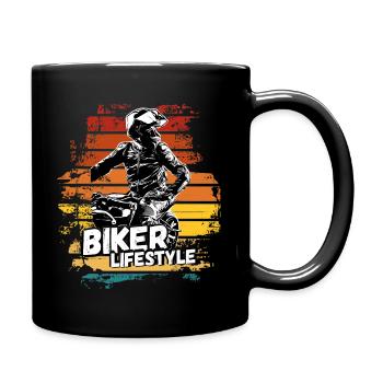 Motorcycle Lifestyle / Moto / moto biker - Mug uni - noir - Droite