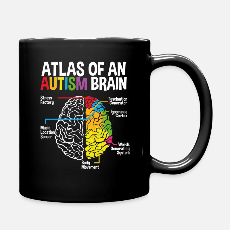 An Autism Brain - Tasse einfarbig - Schwarz