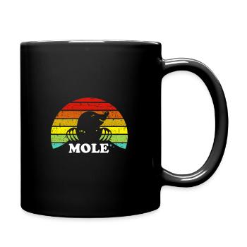 Taupe rétro Amoureux des animaux - Mug uni - noir - Droite