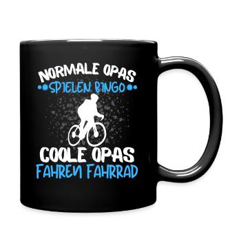 COOLE OPAS FAHREN FAHRRAD! RADFAHR RENTNER ON TOUR - Tasse einfarbig - Schwarz - Rechts