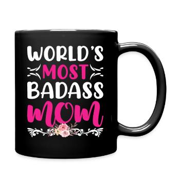 Best Mother in the World - Full Colour Mug - black - Right