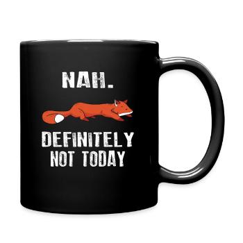 Paresseux renard pour les amoureux des renards - Mug uni - noir - Droite