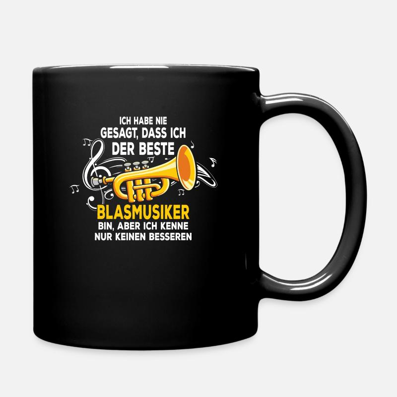 Der Beste Blasmusiker Blasmusik Trompete Musiker - Tasse einfarbig - Schwarz