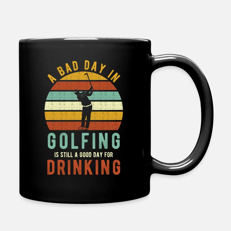 Golf Spruch lustig Golfer Geschenk - Tasse einfarbig - Schwarz