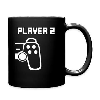 Gamer Player 2 Partner Gaming Cadeau - Mug uni - noir - Droite