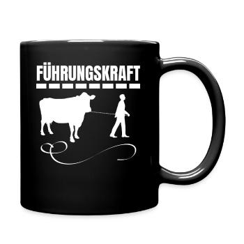 Führungskraft Pferde Landwirt Gassi Chef - Tasse einfarbig - Schwarz - Rechts