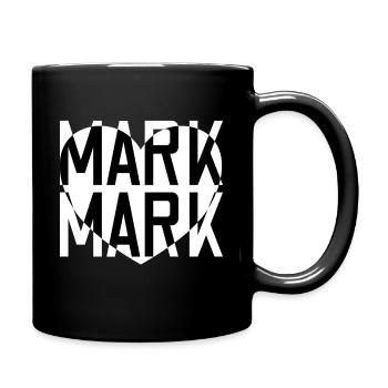 Mark Liebe Übermorgen - Tasse einfarbig - Schwarz - Rechts