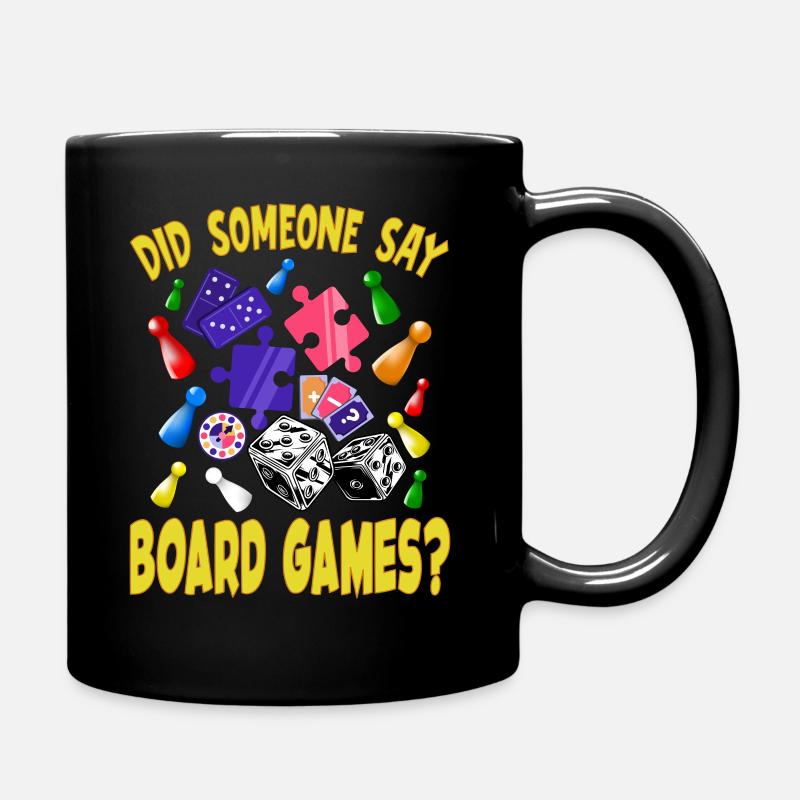 Brettspiele Spielfiguren Puzzle Würfel Geschenk - Tasse einfarbig - Schwarz