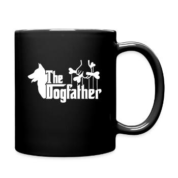 Weißer Schweizer Schäferhund Spruch - Tasse einfarbig - Schwarz - Rechts