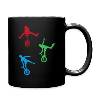 Monocycle - Mug uni - noir - Droite