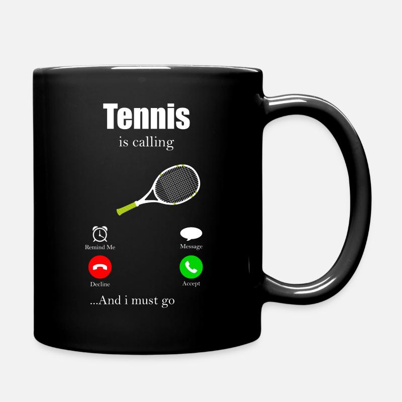 Tennis - Tasse einfarbig - Schwarz