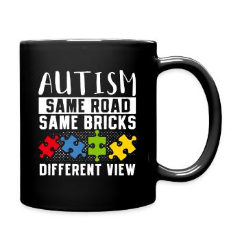 Autism Same Road Same Bricks - Mug uni - noir - Droite
