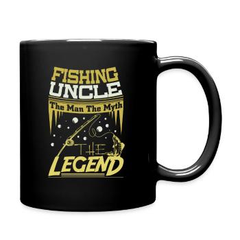 Fischer Onkel - Tasse einfarbig - Schwarz - Rechts