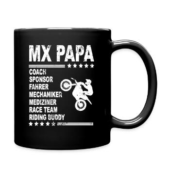 MX Dad Motocross Dad Gift - Full Colour Mug - black - Right