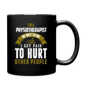 Physiothérapie Physio massage - Mug uni - noir - Droite