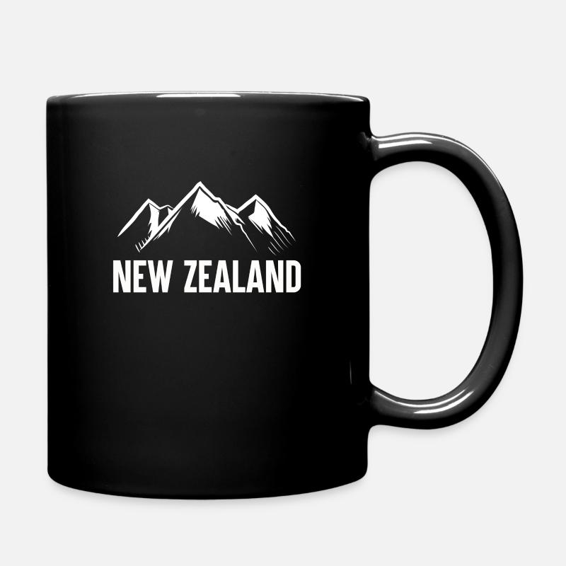 Berge Neuseeland - Tasse einfarbig - Schwarz