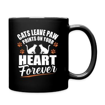 Chat chat cadeau doux chats - Mug uni - noir - Droite