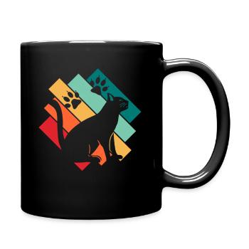 Chat - Mug uni - noir - Droite