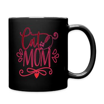 Catmama Cat Cat Owner Cat Lover - Full Colour Mug - black - Right