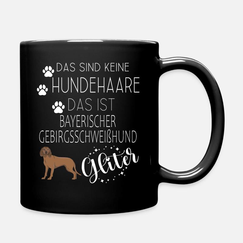 Bayerischer Gebirgsschweißhund Jagdhunde Hunde - Tasse einfarbig - Schwarz